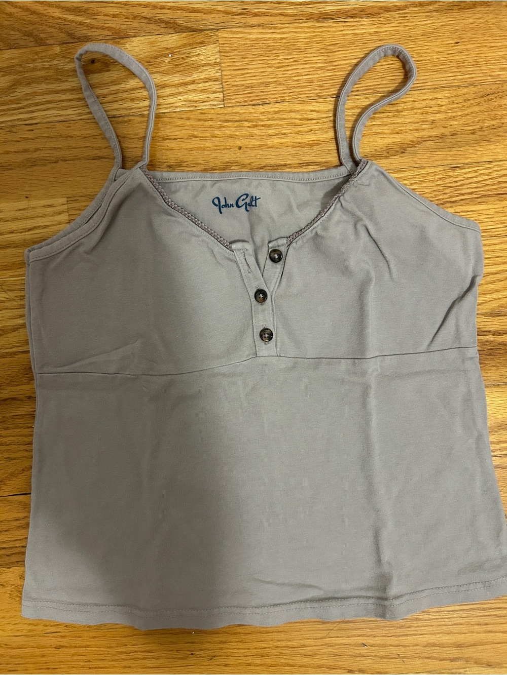 Brandy Melville John Galt purple v-neck button tank